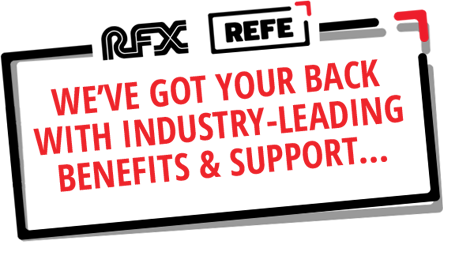 RFX | We've got your back with industry-leading benefits and support.